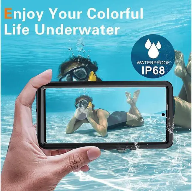 Alt view image 2 of 7 - BONAEVER Google Pixel 6A Waterproof Case IP68 Waterproof Shockproof Protective Case with Screen Protector Underwater Clear Back Cover for Google Pixel 6A 5G