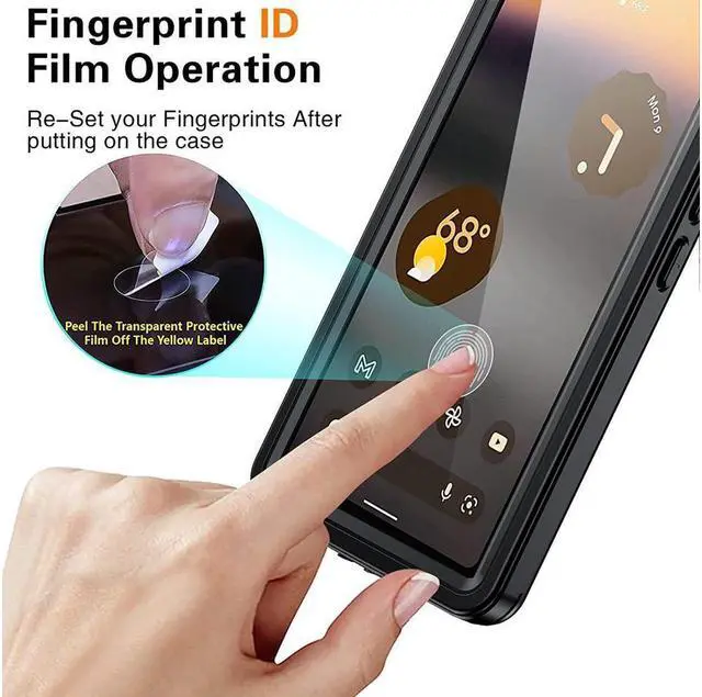 Alt view image 5 of 7 - BONAEVER Google Pixel 6A Waterproof Case IP68 Waterproof Shockproof Protective Case with Screen Protector Underwater Clear Back Cover for Google Pixel 6A 5G