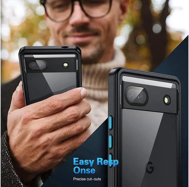 Alt view image 7 of 7 - BONAEVER Google Pixel 6A Waterproof Case IP68 Waterproof Shockproof Protective Case with Screen Protector Underwater Clear Back Cover for Google Pixel 6A 5G