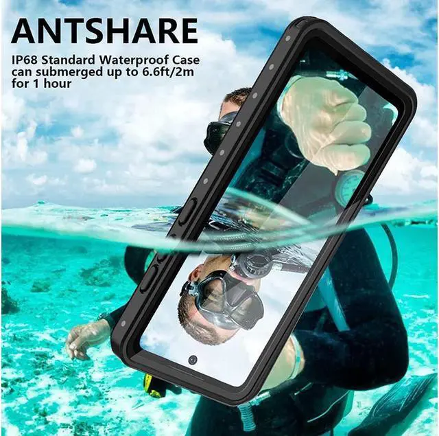 Alt view image 2 of 7 - BONAEVER For Samsung Galaxy A52 Case Waterproof Built-in Screen Protector Protective Shockproof IP68 Waterproof Clear Cover for Galaxy A52 4G/5G 6.5 inch