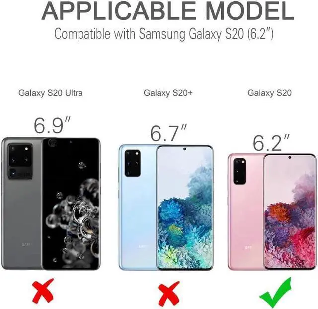 Alt view image 5 of 7 - BONAEVER For Samsung Galaxy S20 Case IP68 Waterproof Du Standproof Shockproof Case with Built-in Screen Protector Protective Cover for Galaxy S20 5G 6.2 inch