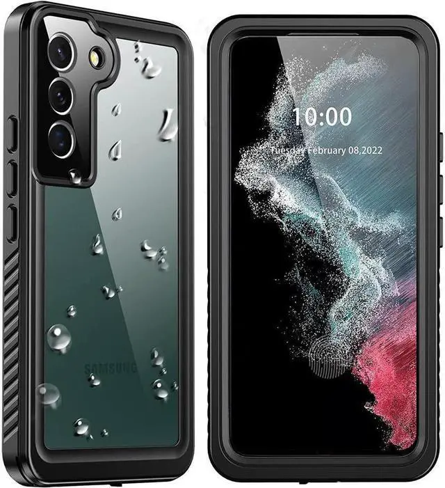 Main image of BONAEVER For Samsung Galaxy S22 Case Waterproof Shockproof Bumper Case with Built-in Screen Protector Du Standproof Phone Cover for Galaxy S22 5G 6.1 inch 2022