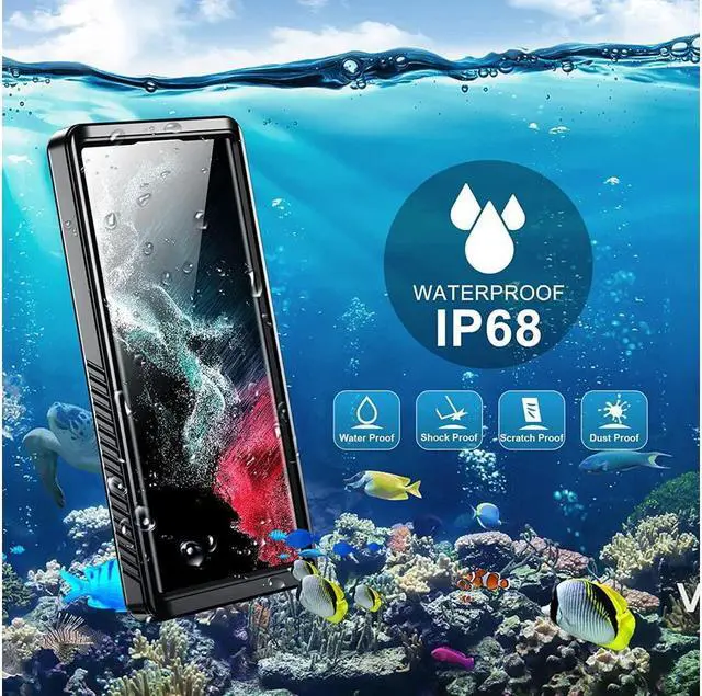 Alt view image 2 of 7 - BONAEVER For Samsung Galaxy S22 Ultra Case Waterproof with Built-in Screen Protector Full Protection Shockproof Cover for Galaxy S22 Ultra 5G 6.8 inch 2022