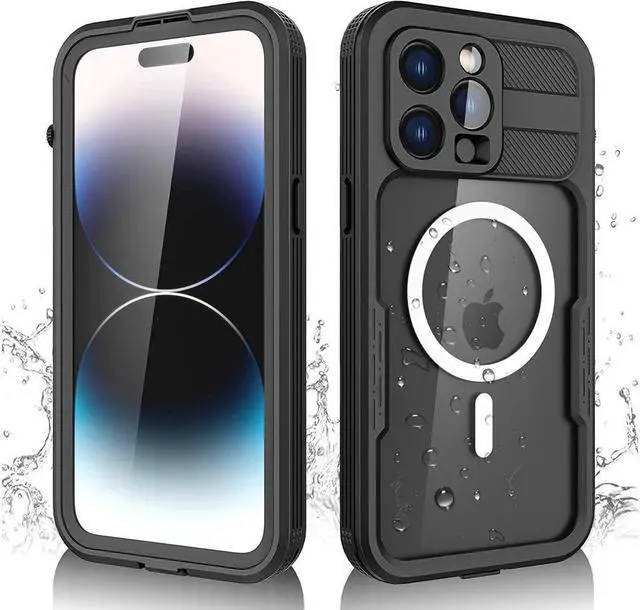 Main image of BONAEVER For iPhone 14 Pro Max 6.7 inch Waterproof Case with Built-in Screen Protector Du Standproof Shockproof Rugged Underwater Protective Cover