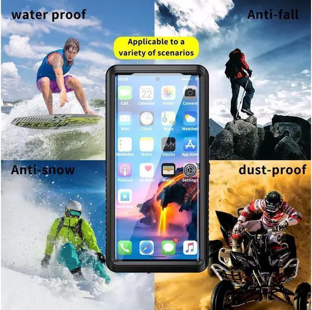 Alt view image 5 of 7 - BONAEVER Google Pixel 6 Pro Case Waterproof Shockproof Clear Protective Case with Built-in Screen Protector Case Slim Cover for Pixel 6 Pro 6.71 Inches