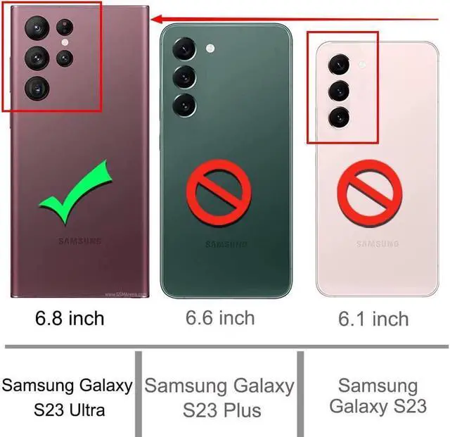 Alt view image 2 of 7 - BONAEVER For Samsung Galaxy S23 Ultra 5G Case PU Leather Cover with Card Holder Stand Magnetic Shockproof Flip Wallet Case for Galaxy S23 Ultra 5G 6.8 inch 2023