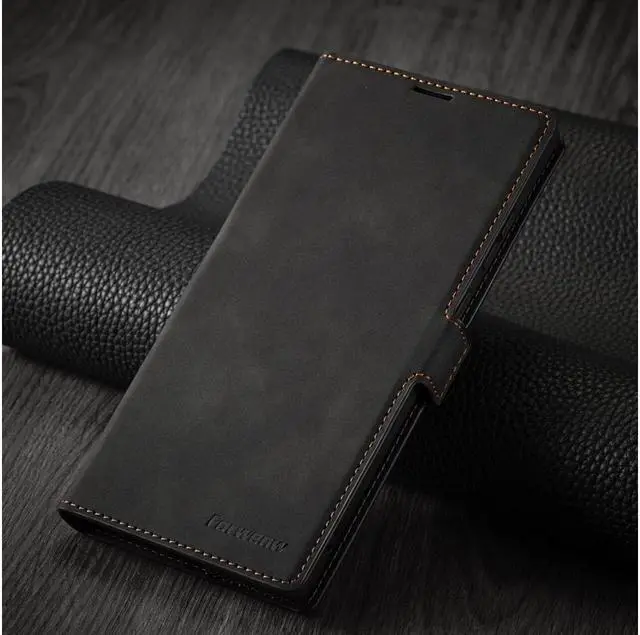 Alt view image 7 of 7 - BONAEVER For Samsung Galaxy S23 Ultra 5G Case PU Leather Cover with Card Holder Stand Magnetic Shockproof Flip Wallet Case for Galaxy S23 Ultra 5G 6.8 inch 2023