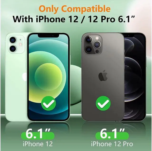 Alt view image 2 of 7 - BONAEVER For iPhone 12 / 12 Pro 6.1 inch Case with Magnetic Invisible Stand [Compatible with Magsafe] [Tempered Glass Screen Protector + Camera Lens Protector] Shockproof Slim Translucent Matte Cover