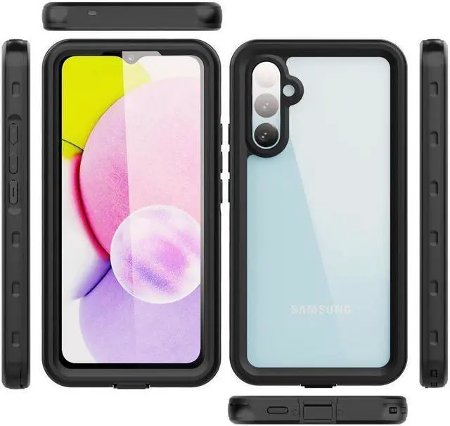 Alt view image 6 of 7 - BONAEVER Compatible for Samsung Galaxy A34 5G Case Waterproof Built-in HD Clear Screen Protector 360 Degree Full Shockproof Bumper Professional Waterproof Case Cover for Galaxy A34 5G 2023