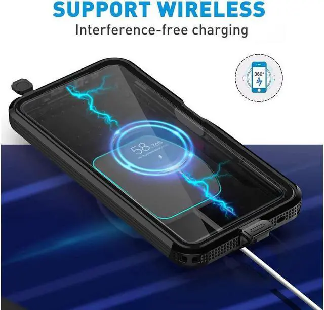 Alt view image 5 of 7 - BONAEVER Waterproof Case for Xiaomi Redmi Note 12 Pro 5G/POCO X5 Pro 5G IP68 Waterproof 360 Degree Protection Protective Case Shockproof Cover with Built-in Screen Protector
