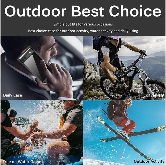 Alt view image 6 of 7 - BONAEVER Compatible for Google Pixel 7A Case Waterproof Built-in HD Clear Screen Protector 360 Degree Shockproof Dustdproof Bumper Full Protective Waterproof Case for Google Pixel 7A 2023