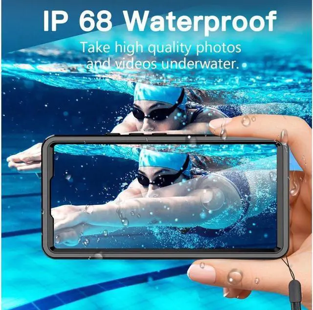 Alt view image 2 of 7 - BONAEVER for Google Pixel 7A Case Waterproof Clear Water Proof Shockproof Dustdproof Snowproof Rugged Transparent Built-in Screen Protector Underwater Phone Case for Google Pixel 7A