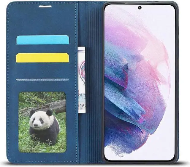 Alt view image 6 of 7 - BONAEVER For Samsung Galaxy S23 Plus 5G Case Premium PU Leather Cover with Card Holder Stand andidden Magnetic Shockproof Flip Wallet Case for Galaxy S23+ 5G 6.6 inch