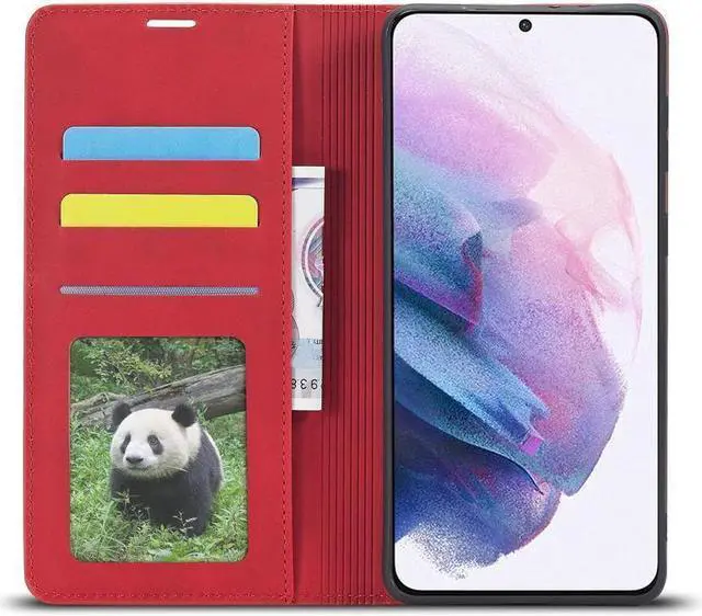 Alt view image 4 of 7 - BONAEVER For Samsung Galaxy A54 5G Case Premium PU Leather Cover with Card Holder Stand andidden Magnetic Shockproof Flip Wallet Case For Galaxy A54 5G 6.4 inch 2022