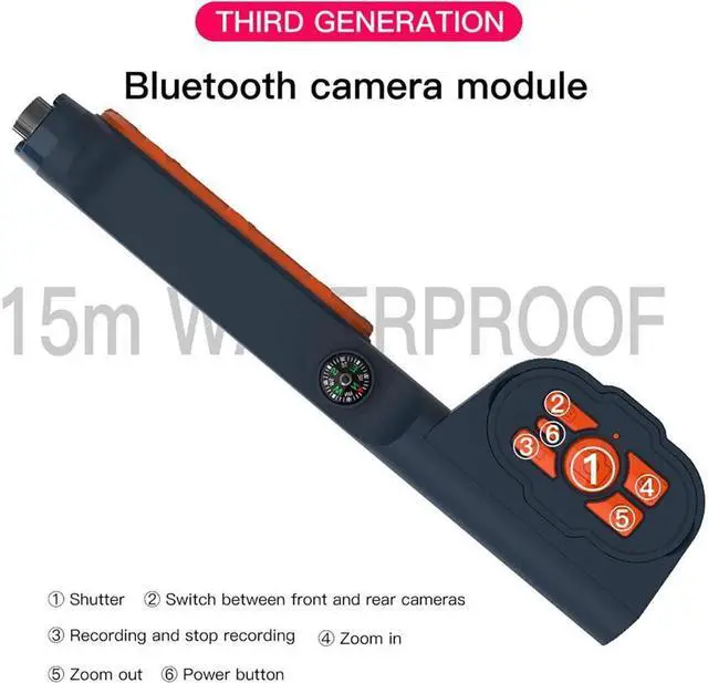 Alt view image 4 of 7 - BONAEVER Underwater Snorkeling Diving Waterproof Phone Case for iPhone Samsung Galaxy LG Huawei Series Smartphone Below 6.7 inch Universal Bluetooth Connection Control Cameras Zoom Video with APP