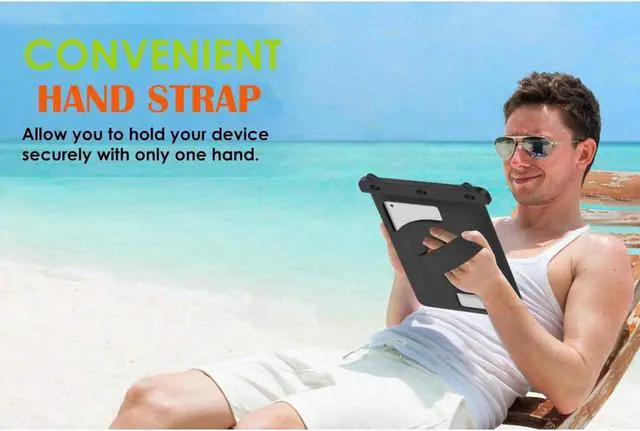 Alt view image 5 of 7 - BONAEVER Waterproof Case Pouch Dry Bag for iPad Mini 6 iPad 9 iPad 9.7 6/5/4/3/2 iPad Pro 9.7 iPad Air 5 10.9/3/2 Samsung Tab S4/ S3/ S2/Tab A 9.7 Galaxy Note 8 Tab E 9.6