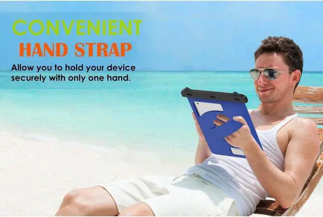Alt view image 4 of 7 - BONAEVER Waterproof Case Pouch Dry Bag for iPad Mini 6 iPad 9 iPad 9.7 6/5/4/3/2 iPad Pro 9.7 iPad Air 5 10.9/3/2 Samsung Tab S4/ S3/ S2/Tab A 9.7 Galaxy Note 8 Tab E 9.6