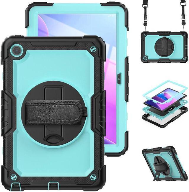 Case for Lenovo Tab M10 Plus 3rd Gen 10.6 inch 2022 Model TB-125F  TB-128F,Shockproof Cover with 360 Rotating Stand/Hand Strap,[Screen  Protector] Shoulder Strap, S Pen Holder 