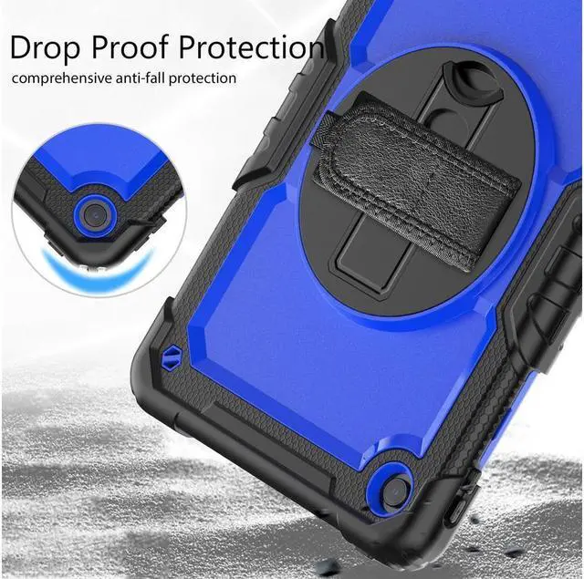 Alt view image 7 of 7 - BONAEVER Case for Lenovo Tab M10 Plus 3rd Gen 10.6 inch 2022 Model TB-125F TB-128FShockproof Cover with 360 Rotating Stand /Hand Strap[Screen Protector] Shoulder Strap S Pen Holder