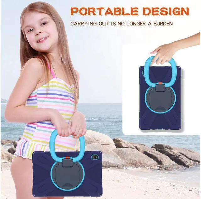 Alt view image 5 of 6 - BONAEVER Case for Lenovo Tab P11 Plus / P11 11 inch 2022 2021 2020 Model TB-J606F / TB-J606X / TB-J616F / TB-J607F with Stand and Strap Shoulder Strap Shockproof Protective Cover