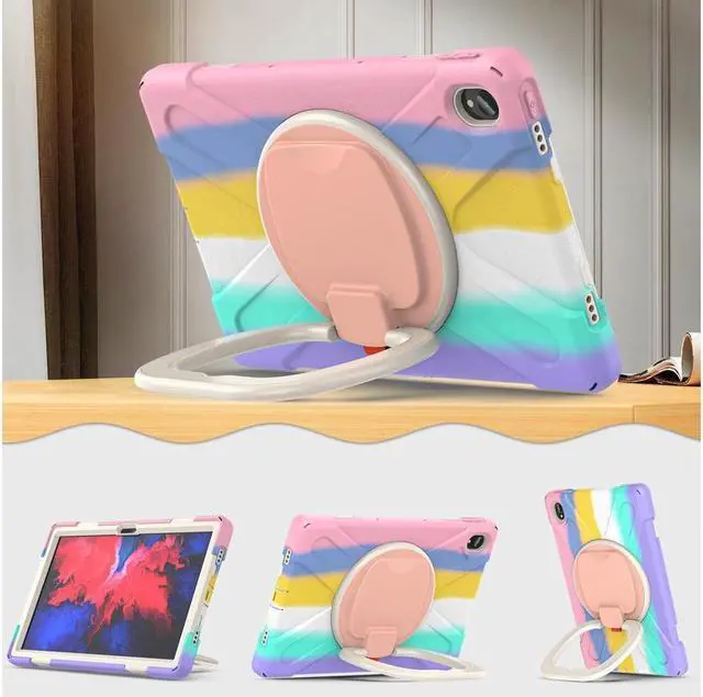 Alt view image 5 of 7 - BONAEVER Case for Lenovo Tab P11 Plus / P11 11 inch 2022 2021 2020 Model TB-J606F / TB-J606X / TB-J616F / TB-J607F with Stand and Strap Shoulder Strap Shockproof Protective Cover