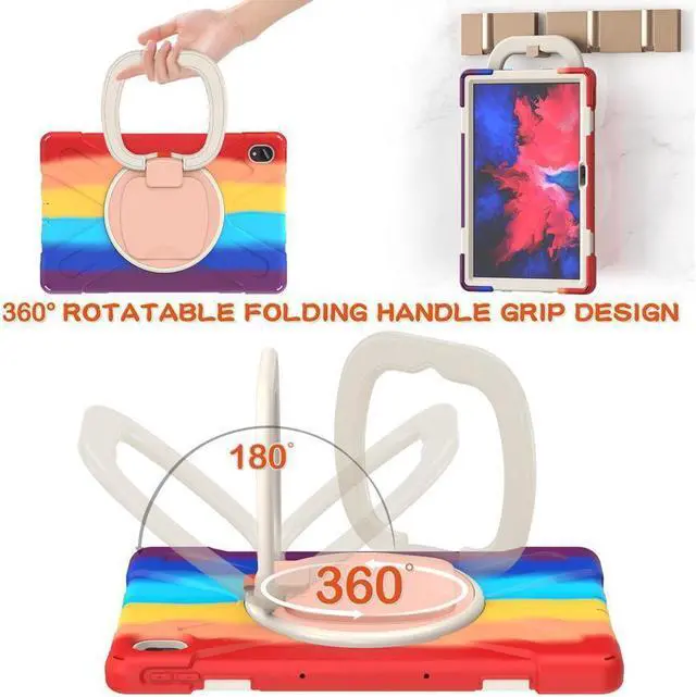 Alt view image 5 of 7 - BONAEVER Case for Lenovo Tab P11 Plus / P11 11 inch 2022 2021 2020 Model TB-J606F / TB-J606X / TB-J616F / TB-J607F with Stand and Strap Shoulder Strap Shockproof Protective Cover