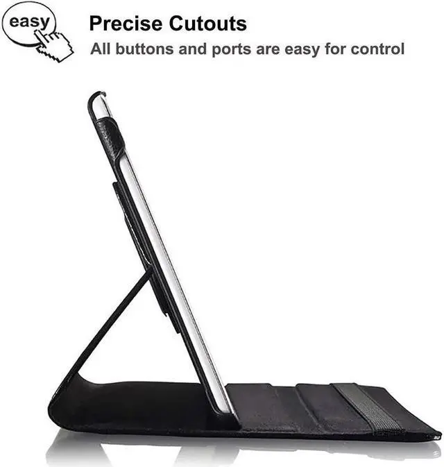 Alt view image 7 of 7 - BONAEVER Case for Samsung Galaxy Tab S 10.5 inch 2014 Model SM-T800 SM-T805 - 360 Degree Rotating Stand Case Smart Protective Cover with Universal Stylus Pen