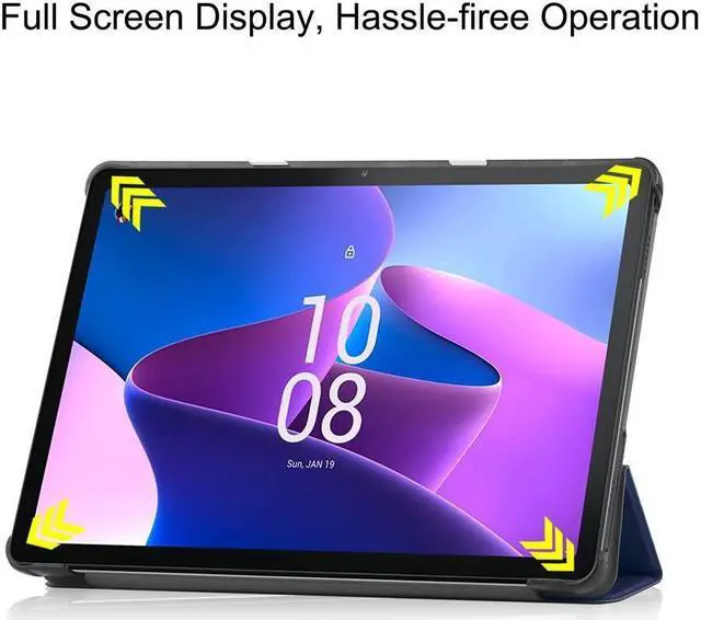 Alt view image 4 of 7 - BONAEVER Case for Lenovo Tab M10 3rd Gen 10.1 inch 2022 TB-328F Slim Shell Tri-Fold Magnetic protective Stand Cover with Auto Sleep/Wake