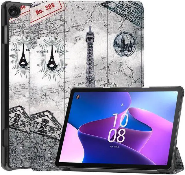 Main image of BONAEVER Case for Lenovo Tab M10 3rd Gen 10.1 inch 2022 TB-328F Slim Shell Tri-Fold Magnetic protective Stand Cover with Auto Sleep/Wake
