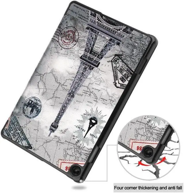Alt view image 5 of 7 - BONAEVER Case for Lenovo Tab M10 3rd Gen 10.1 inch 2022 TB-328F Slim Shell Tri-Fold Magnetic protective Stand Cover with Auto Sleep/Wake