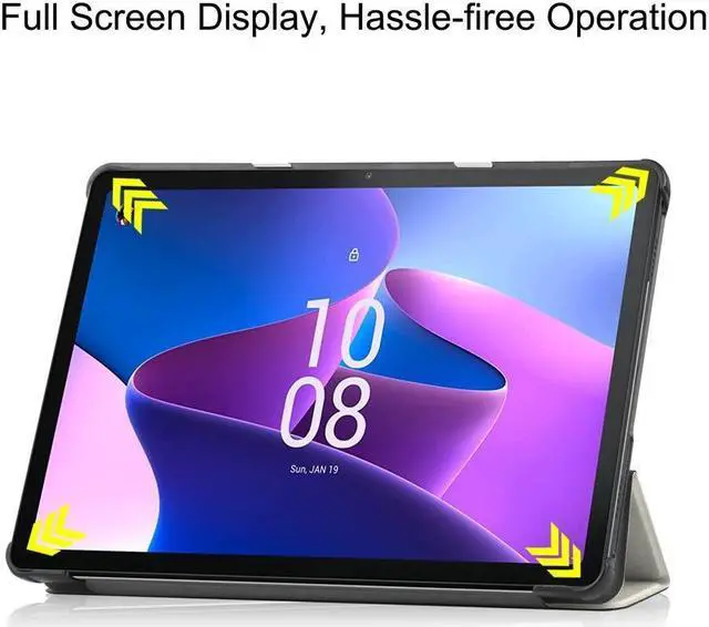 Alt view image 2 of 7 - BONAEVER Case for Lenovo Tab M10 3rd Gen 10.1 inch 2022 TB-328F Slim Shell Tri-Fold Magnetic protective Stand Cover with Auto Sleep/Wake