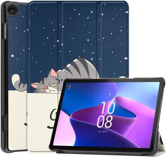 Main image of BONAEVER Case for Lenovo Tab M10 3rd Gen 10.1 inch 2022 TB-328F Slim Shell Tri-Fold Magnetic protective Stand Cover with Auto Sleep/Wake