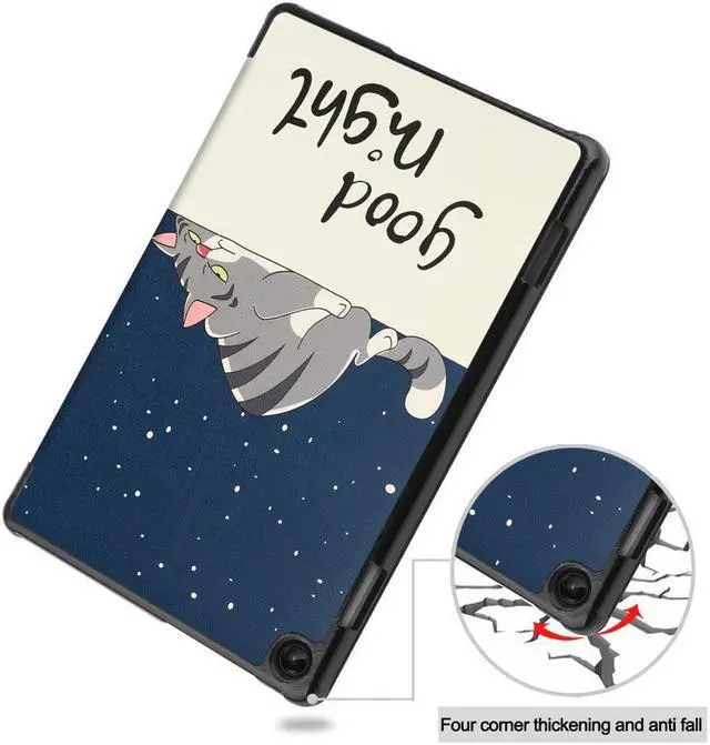 Alt view image 4 of 7 - BONAEVER Case for Lenovo Tab M10 3rd Gen 10.1 inch 2022 TB-328F Slim Shell Tri-Fold Magnetic protective Stand Cover with Auto Sleep/Wake