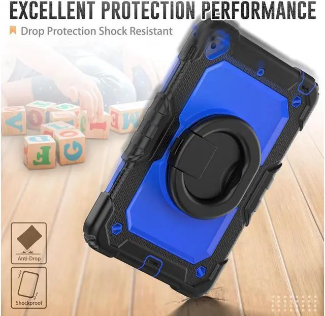 Alt view image 6 of 7 - BONAEVER For iPad Mini 5 / iPad Mini 4 Case with Screen Protector Shockproof Cover for iPad Mini 5th / 4th Generation 7.9 Inch with S Pen Holder Stand and Strap Shoulder Strap