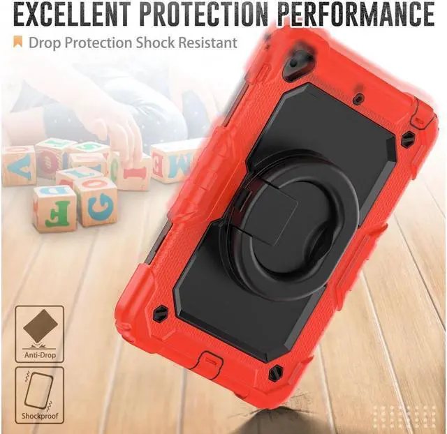 Alt view image 6 of 7 - BONAEVER For iPad Mini 5 / iPad Mini 4 Case with Screen Protector Shockproof Cover for iPad Mini 5th / 4th Generation 7.9 Inch with S Pen Holder Stand and Strap Shoulder Strap