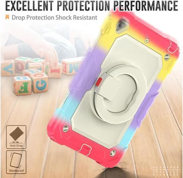 Alt view image 5 of 7 - BONAEVER For iPad Mini 5 / iPad Mini 4 Case with Screen Protector Shockproof Cover for iPad Mini 5th / 4th Generation 7.9 Inch with S Pen Holder Stand and Strap Shoulder Strap