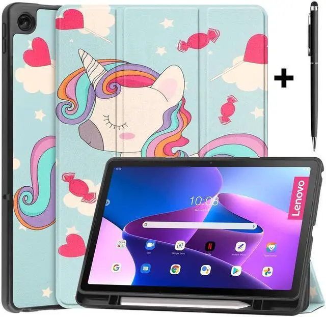 Main image of BONAEVER For Lenovo Tab M10 Plus Case 10.6 Inch 2022 3rd Gen with Pen Holder Slim Stand Hard Back Shell Protective Smart Cover Case for Lenovo Tab M10 Plus 10.6" 2022 Release with Universal Stylus Pen