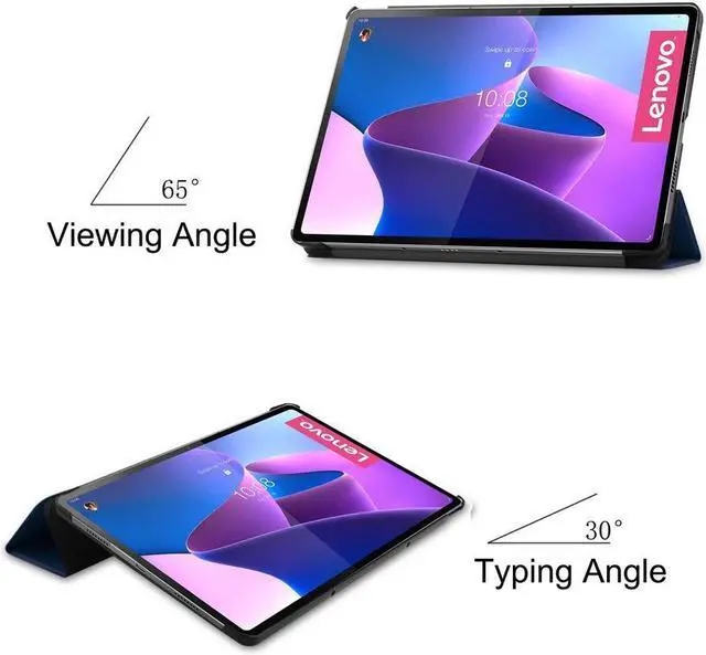Alt view image 3 of 7 - BONAEVER Case for Lenovo Tab P12 Pro 12.6 inch 2021 Slim Shell Stand Cover with Auto Sleep Wake for Lenovo Tab P12 Pro 12.6" Model TB-Q706F TB-Q706Z
