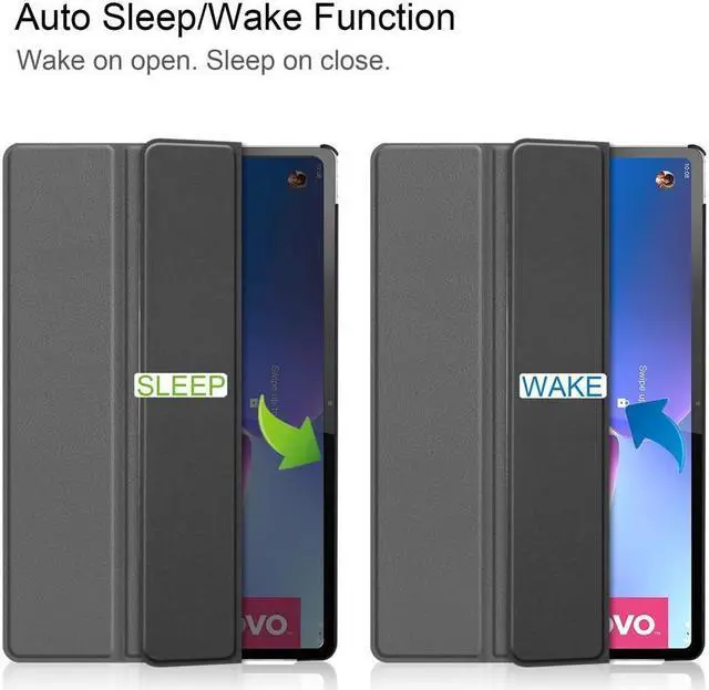 Alt view image 3 of 7 - BONAEVER Case for Lenovo Tab P12 Pro 12.6 inch 2021 Slim Shell Stand Cover with Auto Sleep Wake for Lenovo Tab P12 Pro 12.6" Model TB-Q706F TB-Q706Z