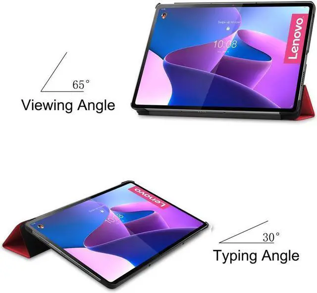 Alt view image 5 of 7 - BONAEVER Case for Lenovo Tab P12 Pro 12.6 inch 2021 Slim Shell Stand Cover with Auto Sleep Wake for Lenovo Tab P12 Pro 12.6" Model TB-Q706F TB-Q706Z