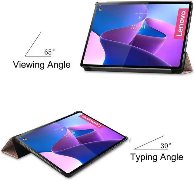 Alt view image 3 of 7 - BONAEVER Case for Lenovo Tab P12 Pro 12.6 inch 2021 Slim Shell Stand Cover with Auto Sleep Wake for Lenovo Tab P12 Pro 12.6" Model TB-Q706F TB-Q706Z