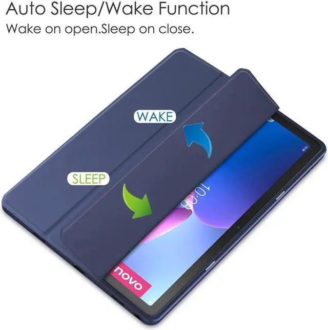 Alt view image 5 of 7 - Case For Lenovo Tab M10 Plus 10.6 Inch 2022 3rd Gen with Pencil Holder, Shockproof Cover Clear Transparent Back Shell, Auto Wake/Sleep for Lenovo Tab M10 Plus 10.6" 2022 with Universal Stylus Pen