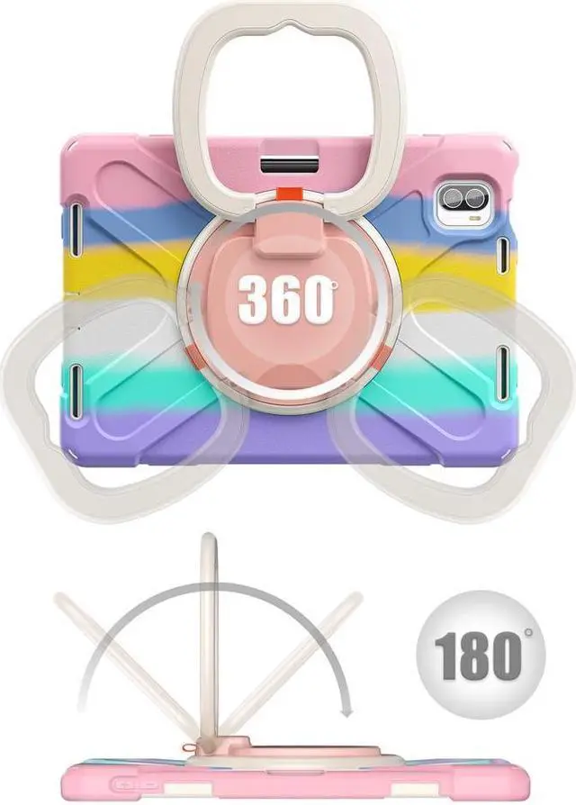 Alt view image 2 of 7 - BONAEVER Protective Case for Xiaomi Mi Pad 5 / MiPad 5 Pro 11 inch 2021 Shockproof Protective Cover with S Pen Holder + Stand and + Handle + Shoulder Strap