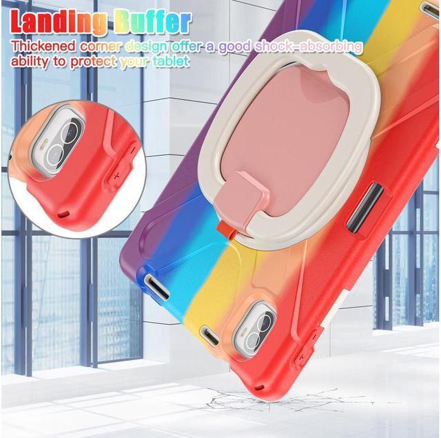 Alt view image 4 of 7 - BONAEVER Protective Case for Xiaomi Mi Pad 5 / MiPad 5 Pro 11 inch 2021 Shockproof Protective Cover with S Pen Holder + Stand and + Handle + Shoulder Strap