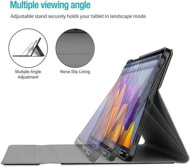 Alt view image 6 of 7 - BONAEVER For Galaxy Tab S8 Ultra 14.6" Keyboard Case with S Pen Holder PU Leather Stand Cover with Bluetooth Keyboard for Samsung Galaxy Tab S8 Ultra 14.6 inch 2022 Release Model SM-X900 SM-X906
