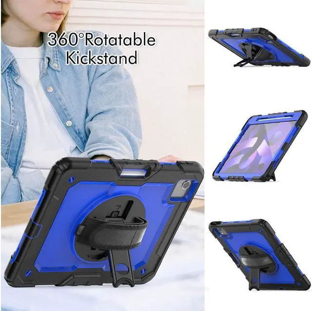 Alt view image 6 of 7 - BONAEVER Case for iPad Pro 11 inch 2022 2021 2020 2018 iPad Air 5 Air 4 10.9 2022 2020 Protective Cover with Screen Protector Pencil Holder with Hand Strap