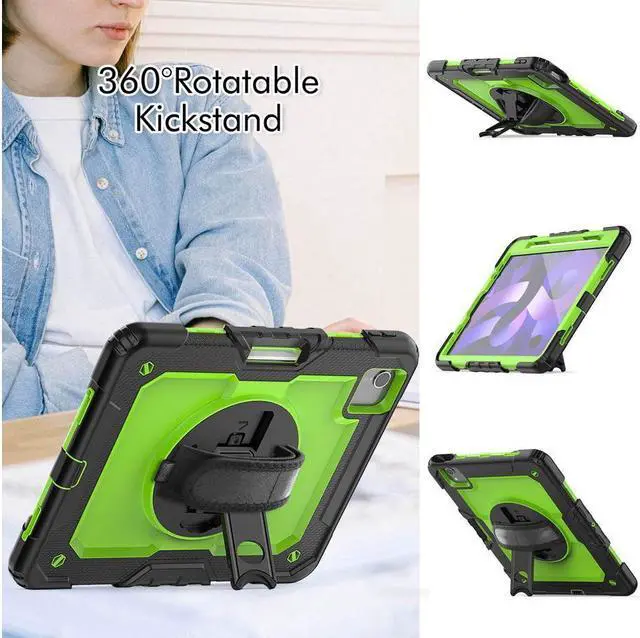Alt view image 5 of 7 - BONAEVER Case for iPad Pro 11 inch 2022 2021 2020 2018 iPad Air 5 Air 4 10.9 2022 2020 Protective Cover with Screen Protector Pencil Holder with Hand Strap