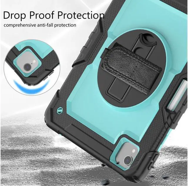 Alt view image 6 of 7 - BONAEVER Case for iPad Pro 11 inch 2022 2021 2020 2018 iPad Air 5 Air 4 10.9 2022 2020 Protective Cover with Screen Protector Pencil Holder with Hand Strap
