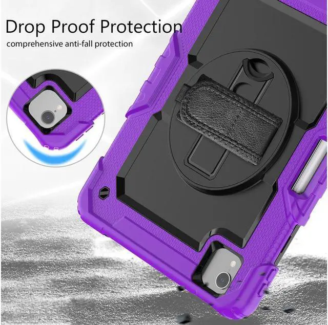 Alt view image 6 of 7 - BONAEVER Case for iPad Pro 11 inch 2022 2021 2020 2018 iPad Air 5 Air 4 10.9 2022 2020 Protective Cover with Screen Protector Pencil Holder with Hand Strap