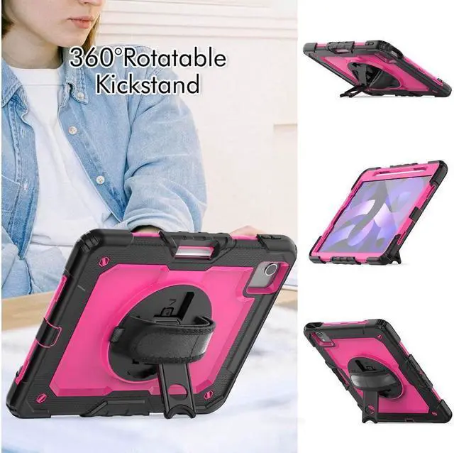 Alt view image 5 of 7 - BONAEVER Case for iPad Pro 11 inch 2022 2021 2020 2018 iPad Air 5 Air 4 10.9 2022 2020 Protective Cover with Screen Protector Pencil Holder with Hand Strap